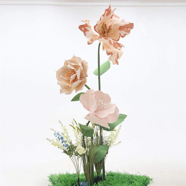 দৈত্য ফোম পেপার ফুলের সংমিশ্রণ